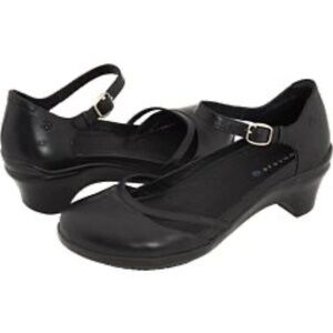 Aravon Mia Comfort Black Leather Shoes Womens Size 9AA